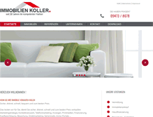 Tablet Screenshot of immobilien-koller.de